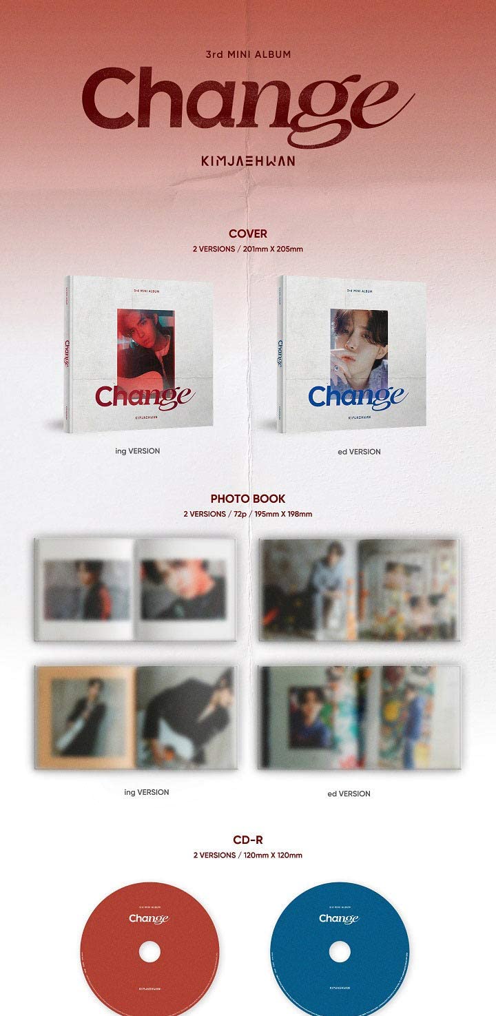 1 CD
1 Photo Book (72 pages)
1 Photo Card
1 Postcard
1 Lenticular
1 Bookmark
1 Illustration Sticker