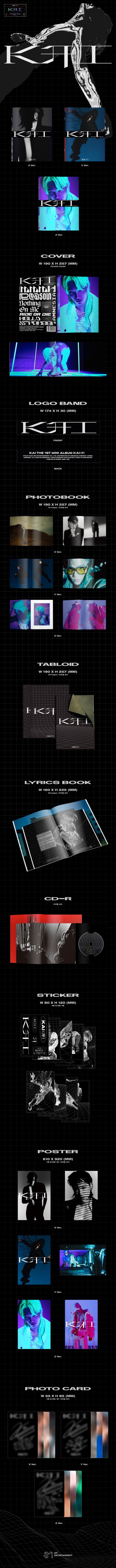 1 CD
1 Photo Book (72 pages)
48 Tabloids
28 Lyrics
3 Stickers
1 Card