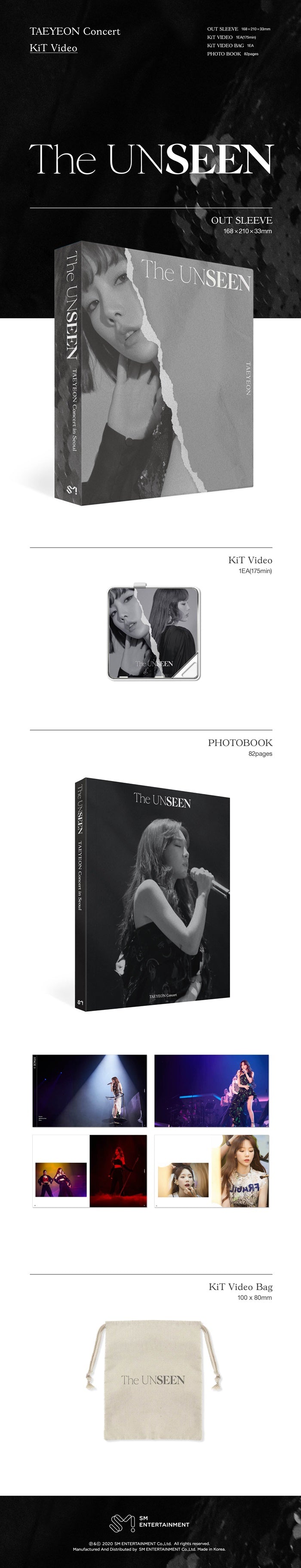 少女時代 テヨン　'S...　The UNSEEN　キノビデオ　2冊セット Taeyeon - [The Unseen] (Concert Video KIHNO KIT) – kpopalbums.com