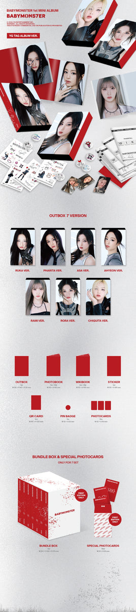 BABYMONSTER - [BABYMONS7ER] 1st Mini Album YG TAG ALBUM RAMI