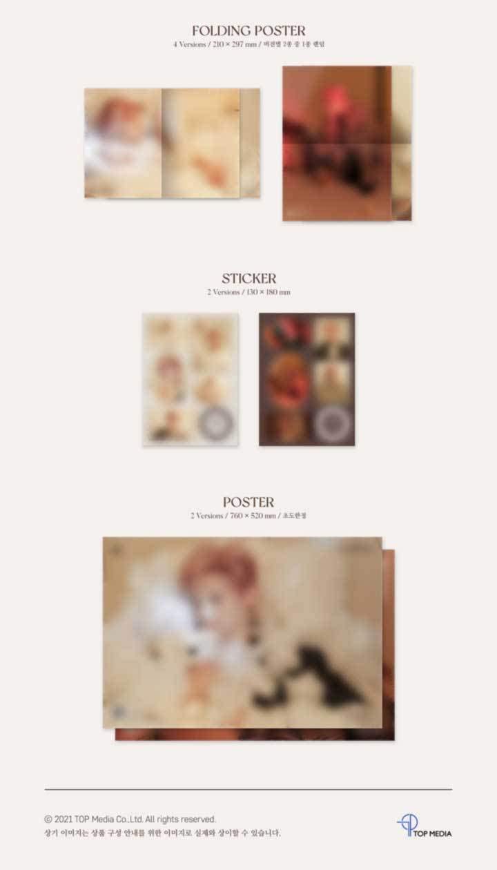 1 CD
1 Folding Poster On Pack
1 Photo Book (80 pages)
1 Folding Lyric Papers (8 pages)
1 ID Picture
1 Selfie Photo Card
1 ...