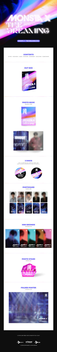 New MONSTA X THE DREAMING JAPAN STANDARD EDITION DVD EYBF