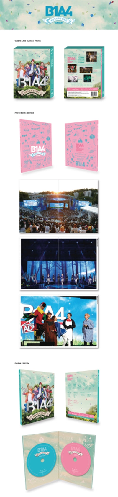B1A4 - [2015 B1A4 ADVENTURE DVD] 2 DISC+80p Photo Book K-POP Sealed