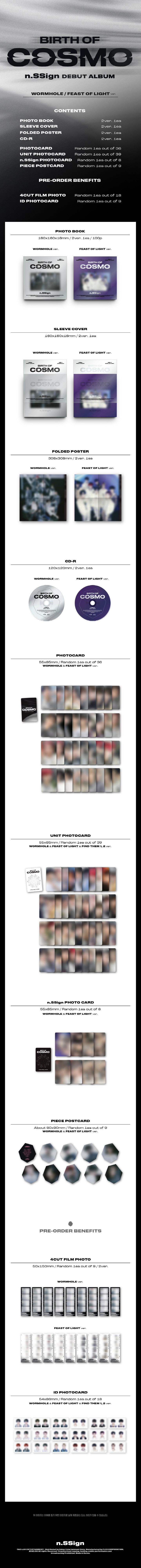 1 CD
1 Photo Book (100 pages)
1 Folded Poster
1 Photo Card (random out of 36 types)
1 Unit Photo Card (random out of 39 ty...