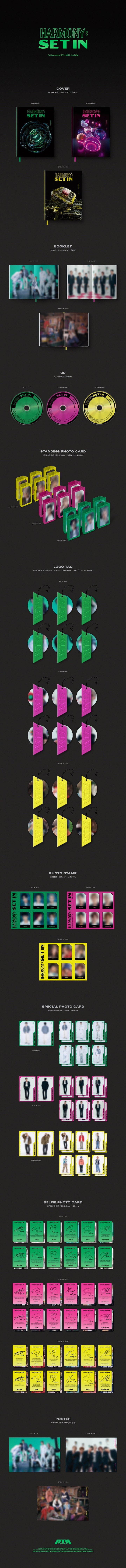 P1HARMONY 5TH MINI ALBUM HARMONY: SET IN – 3 ALBUMS SET