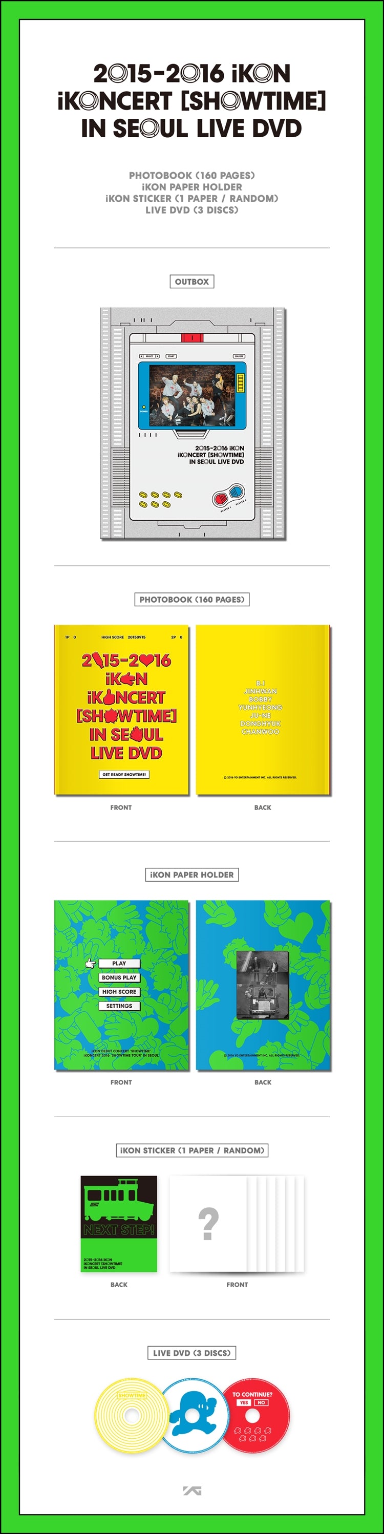 IKON - [2015-2016 IKONCERT : SHOWTIME] (IN SEOUL LIVE DVD)