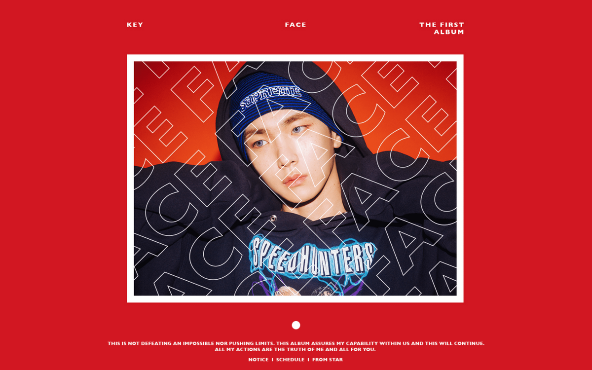 Shinee Key - [Face] (1st Solo Album 2 Version Set