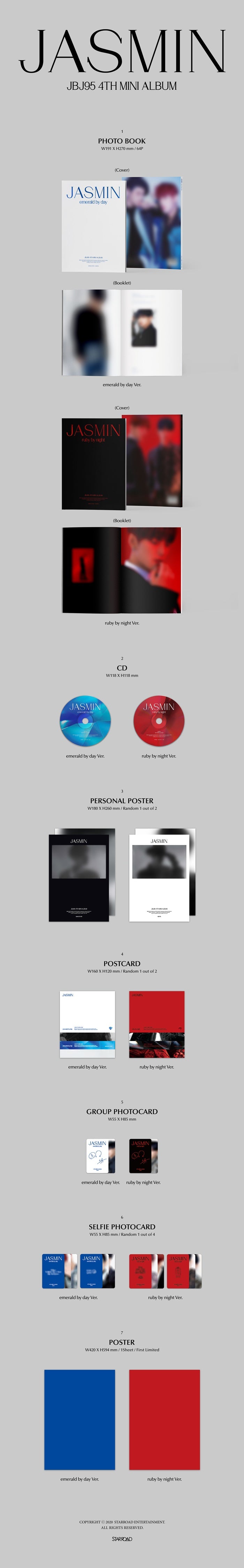 1 CD
1 Mini Poster On Pack
1 Booklet (72 pages)
1 Post
1 Photo Card
1 Group Card