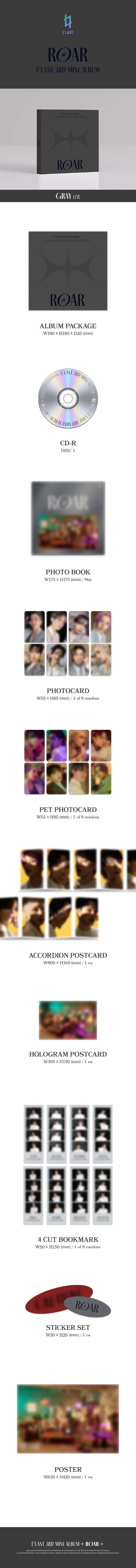 1 CD
1 Photo Book (96 pages)
2 Photo Cards (random out of 8 types)
1 PET Photo Card (random out of 8 types)
1 Accordion Po...