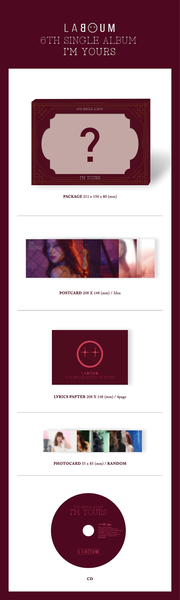 Laboum - [I'm Yours] (6th Single Album) – kpopalbums.com