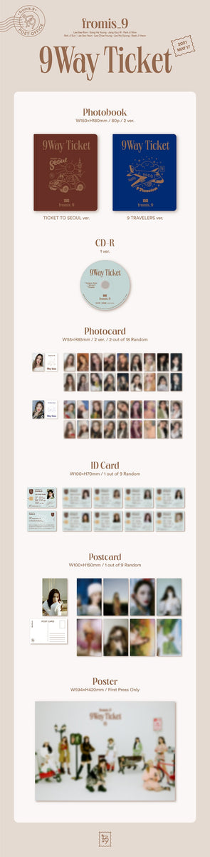口コミ サイト 商品 Ticket] Way [9 - Fromis_9 (2nd Version RANDOM Album Single K-POP・アジア