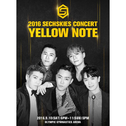 SechsKies - 2016 SechsKies Concert Yellow Note Live (3DVD) (韓国版) [Import] SECHSKIES - [YELLOW NOTE] (2016 SECHSKIES CONCERT Live DVD