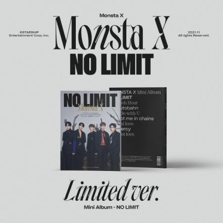 MONSTA X - [NO LIMIT] (10th Mini Album LIMITED Version)