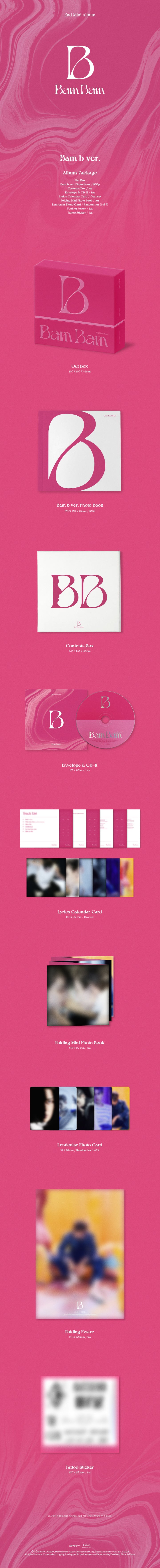 BamBam (BamBam) 2nd Mini Album [B] A world full of infinite possibilities that only BamBam has, [B] Melt slowly into your ...