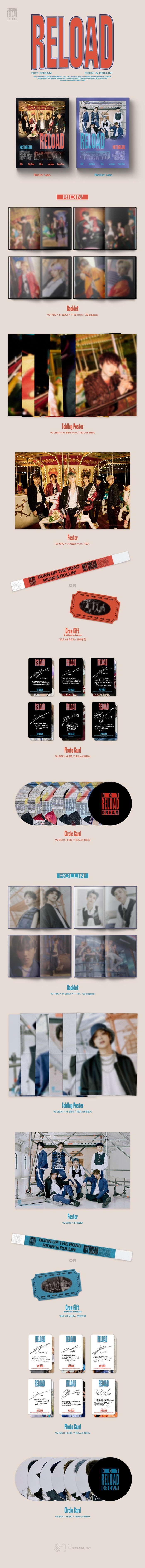1 CD
1 Booklet (72 pages)
1 Folding Poster (random out of 6 types)
1 Photo Card (random out of 6 types)
1 Circle Card (ran...