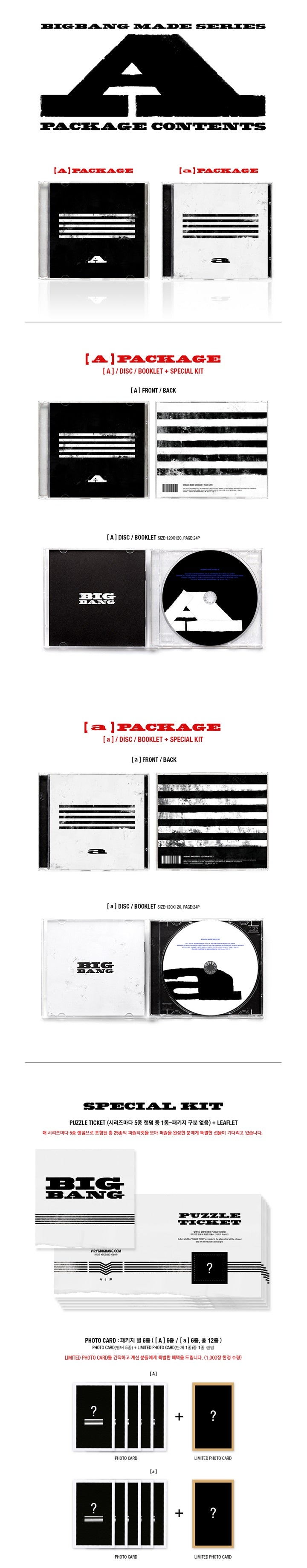 1 CD
1 Booklet
1 Photocard
1 Puzzleticket A Or a Version