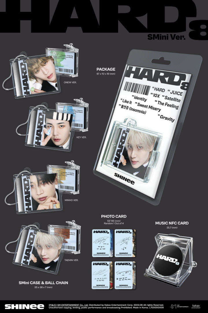 1 Music NFC Card
1 Photo Card (random out of 4 types)
