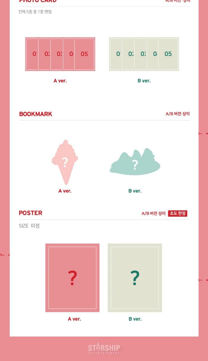 1 CD
1 Photo Book (116 pages)
1 Photo Card
1 Bookmark