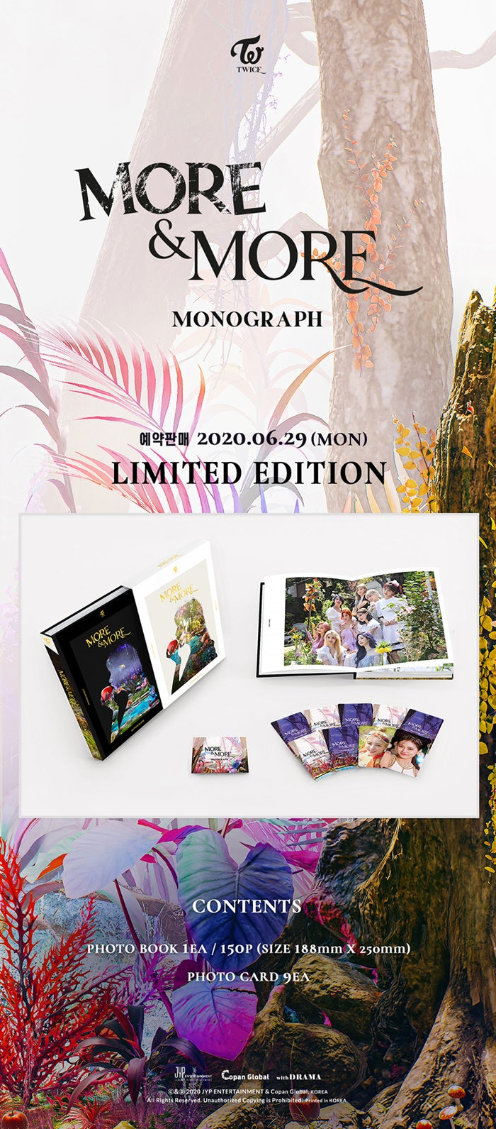 TWICE More & More monograph Photobook K-Pop 2020 149P With