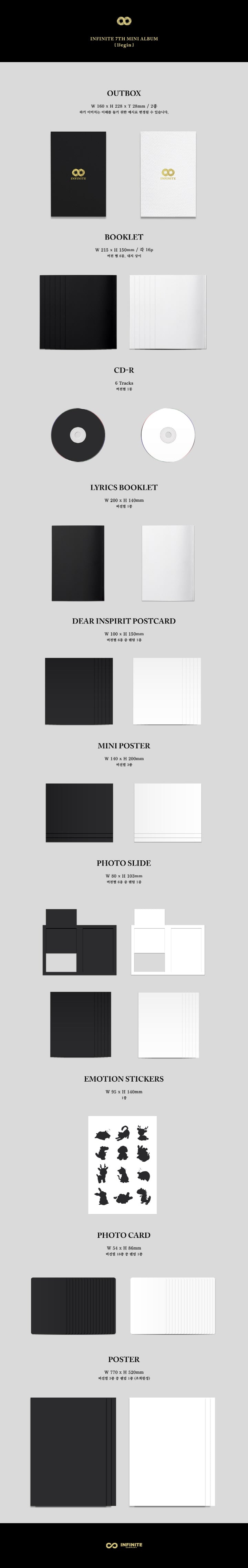 1 CD
1 Booklet (16 pages)
1 Lyrics Booklet
1 Dear Inspirit Postcard (random out of 6 types)
3 Mini Posters
1 Photo Slide (...
