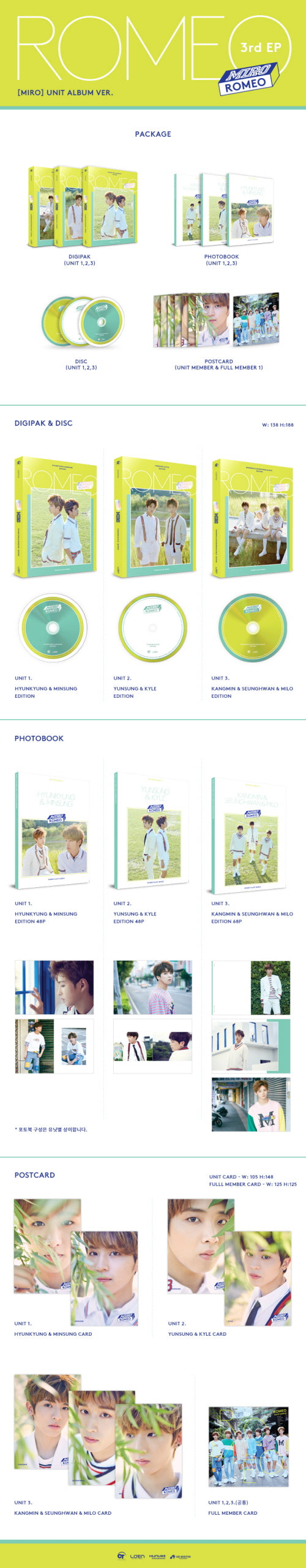 1 CD
1 Photo Book (44 pages)
1 Post Card
