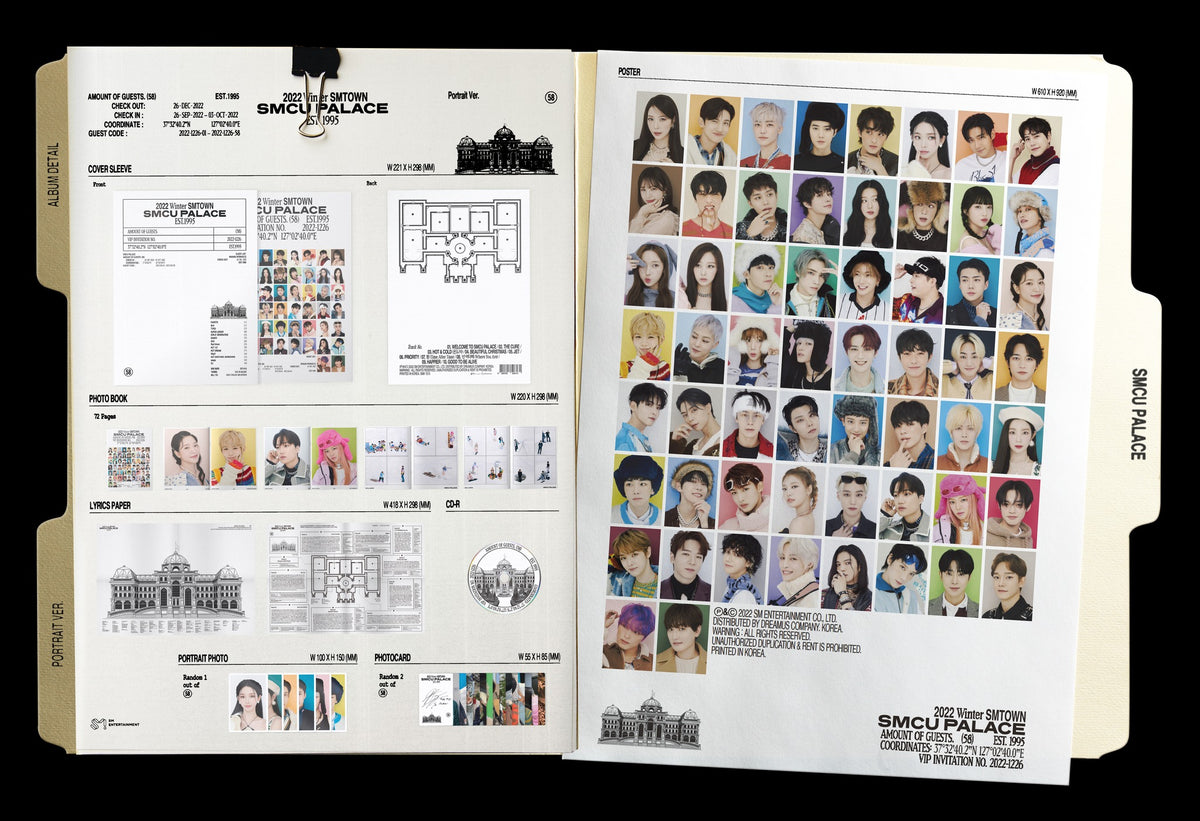 (CD)2022 Winter SMTown : SMCU Palace - Portrait Book Version／Smtown Amazon.com: SMTOWN - 2022 WINTER SMTOWN : SMCU PALACE