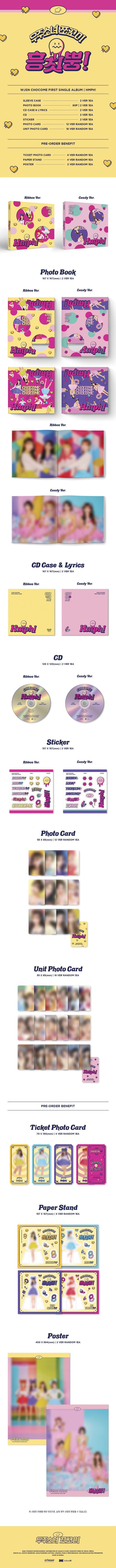 1 CD
1 Photo Book (80 pages)
1 Sticker
1 Photo Card
1 Unit Card