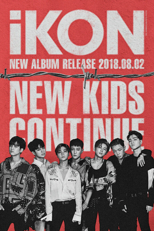 iKON MINI ALBUM [NEW KIDS : CONTINUE] Group icon's mini-album iKON MINI ALBUM [NEW KIDS : CONTINUE] will be released on Au...