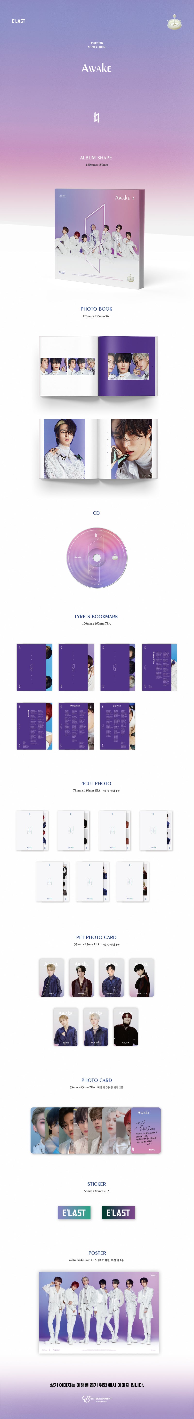 1 CD
1 Photo Book (96 pages)
7 Lyrics Bookmarks
1 4-cut Photo
1 Pet Photo Card
2 Photo Cards
2 Stickers