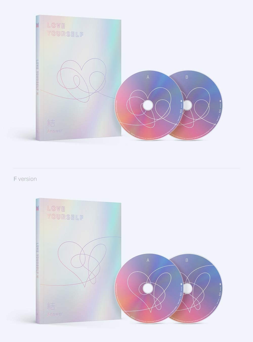 2 CD
1 Photo Book (116 pages)
1 Mini Book (20 pages)
1 Photo Card (random out of 28 pages)
1 Sticker Pack