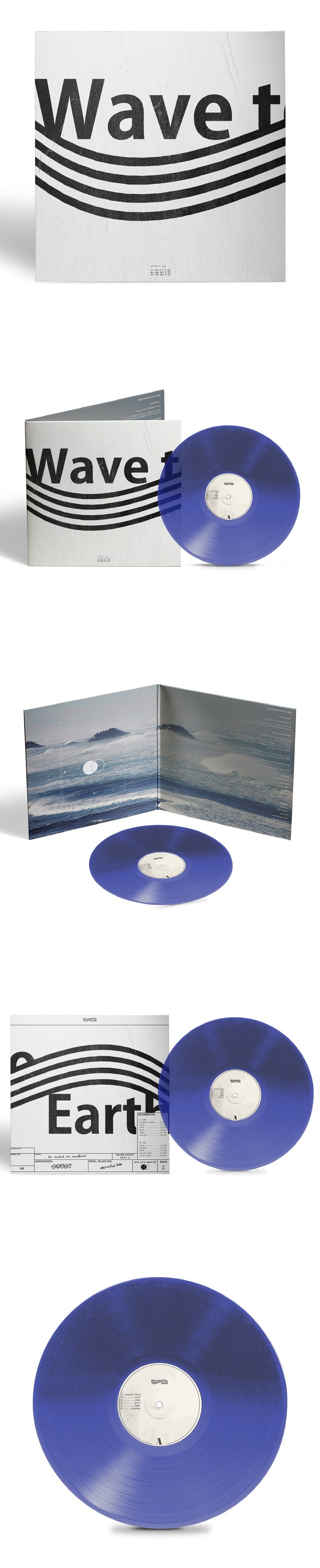 WAVE TO EARTH [UNCOUNTED 0.00] TRANSPARENT BLUE LP