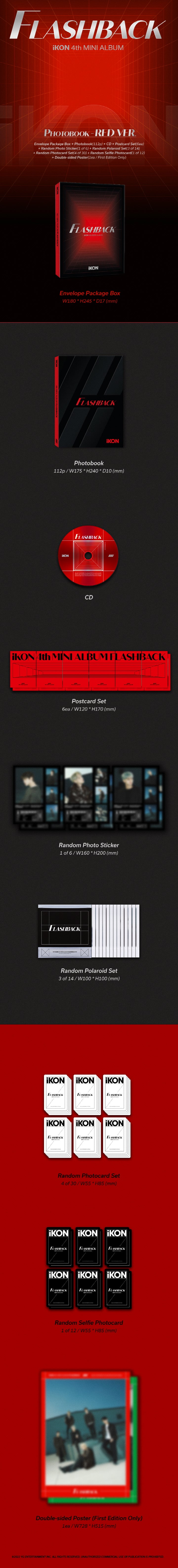 【新品・未開封】iKON / FLASHBACK PHOTOBOOK（4枚） IKON 4TH MINI ALBUM FLASHBACK PHOTOBOOK VER - Kpop USA