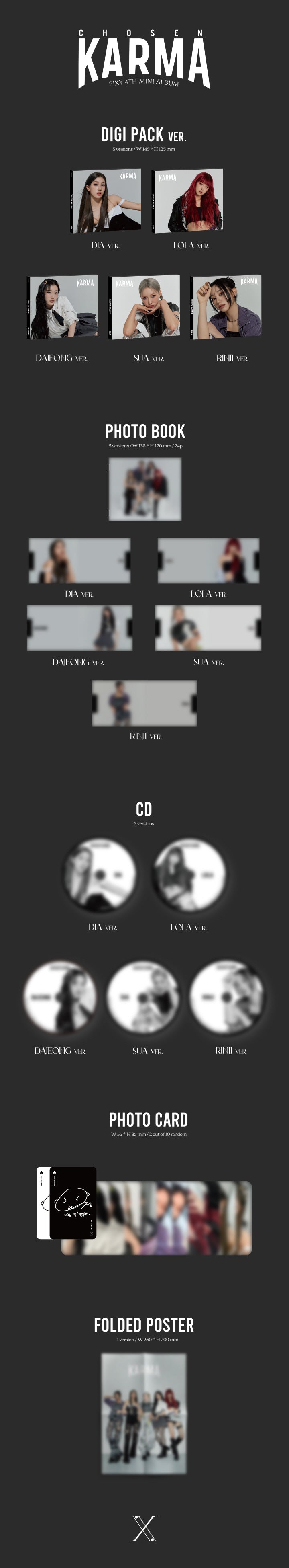 PIXY - [CHOSEN KARMA] (4th Mini Album DIGIPACK LOLA Version