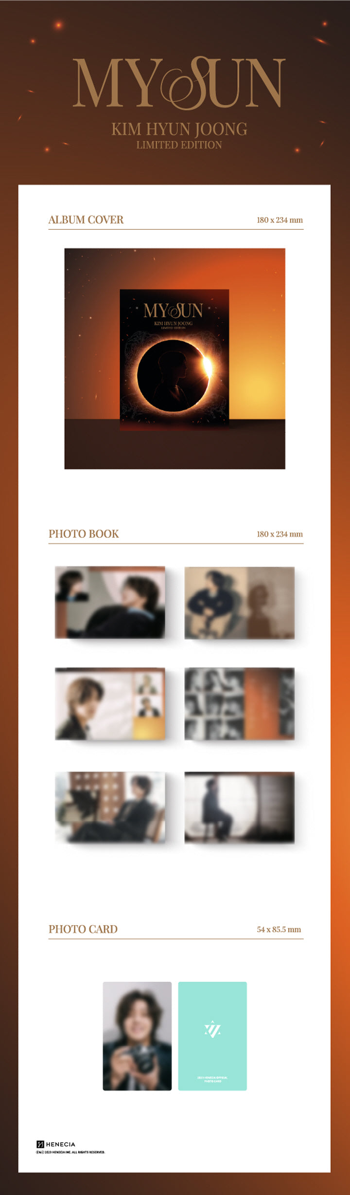 新品・在庫有り Kim Hyun Joong My Sun Limited Edition， Photo Book， Photo Car Kー POP