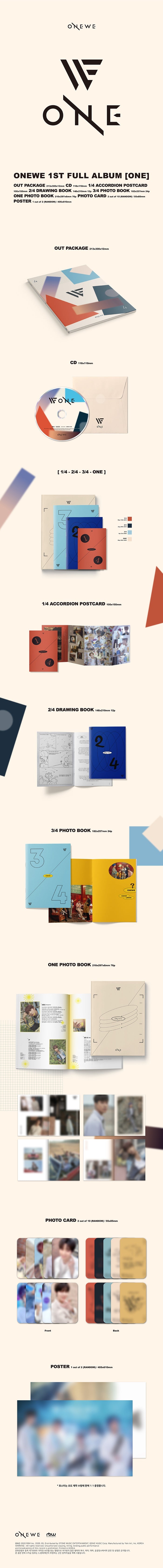 1 CD
1 Photo Book (24 pages)
1 Drawing Book (12 pages)
1 One Photo Book (76 pages)
2 Photo Cards
1 Accordion Post
