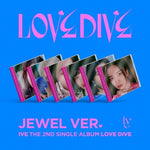 IVE - [LOVE DIVE] 2nd Single Album LIMITED Edition Jewel Case 6 Version SET