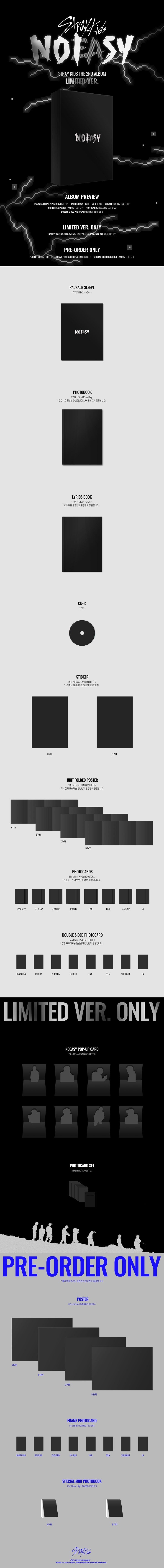 STRAY KIDS - [NOEASY] (2nd Album LIMITED Version