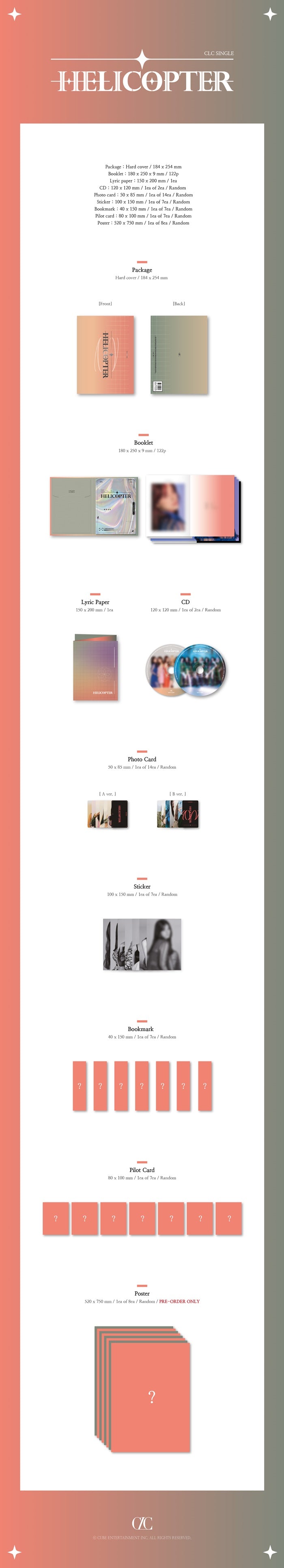 1 CD
1 Booklet (122 pages)
1 Lyric Paper
1 Photo Card
1 Sticker
1 Bookmark
1 Pilot Card