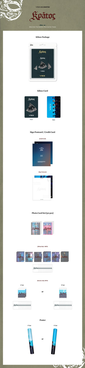 VIXX ホンビン　公式トレカ　Kratos Amazon.com: VIXX KPOP 3rd Mini Album [Kratos] CD + Photobook