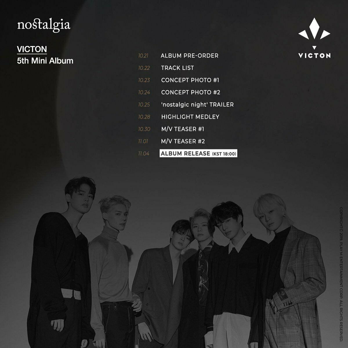 VICTON アルバムまとめ売り Victon - [Nostalgia] (5th Mini Album RANDOM Version
